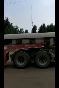 青島港口裝船，出口尼日利亞為一帶一路做出貢獻(xiàn)一